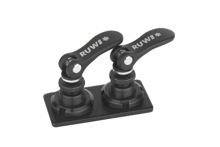 Plaque d'adaptation avec 2 attaches rapides rainure 10 - RUWI I Outils pour les professionnels du bois