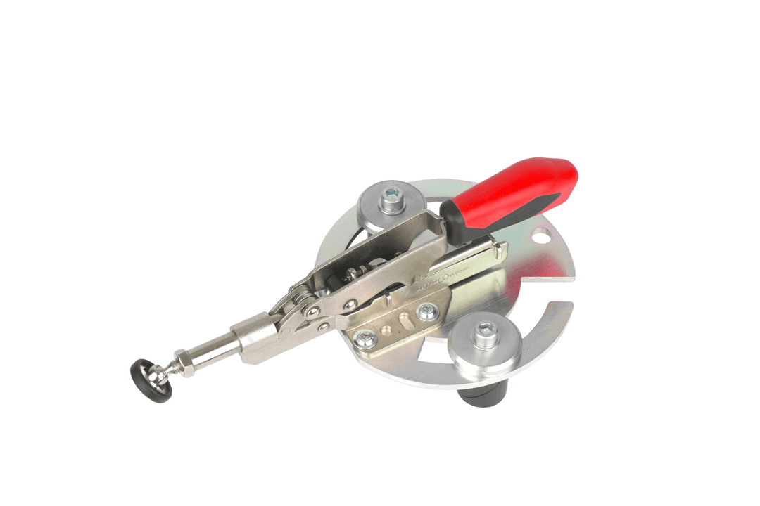 Kit de serrage horizontal avec plaque d'adaptation et boulon de serrage ø16 - RUWI I Outils pour les professionnels du bois