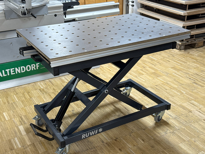 Gebruikte Basic heftafel met accessoires