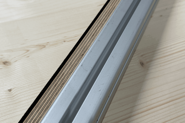 Set Auflageschienen mit Antirutschbelag 120cm mit leichten Kratzern