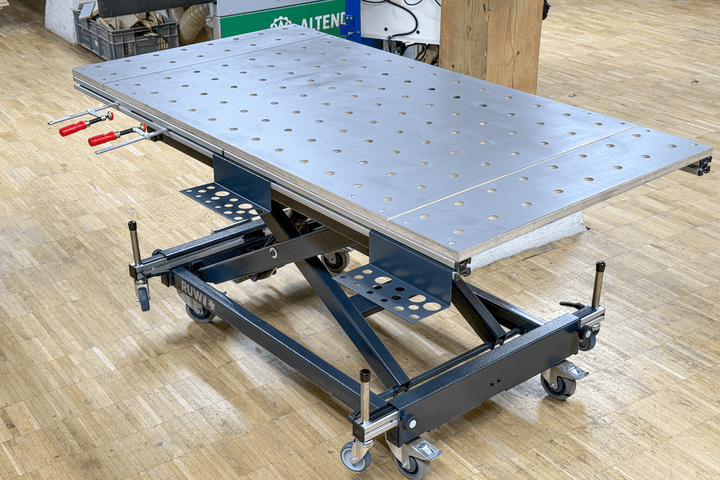 RUWI Classic heftafel met gebruikte accessoires