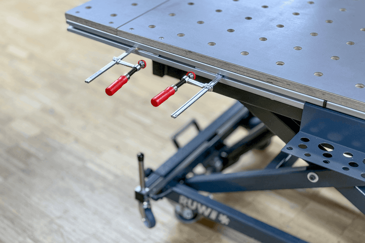 RUWI Classic heftafel met gebruikte accessoires