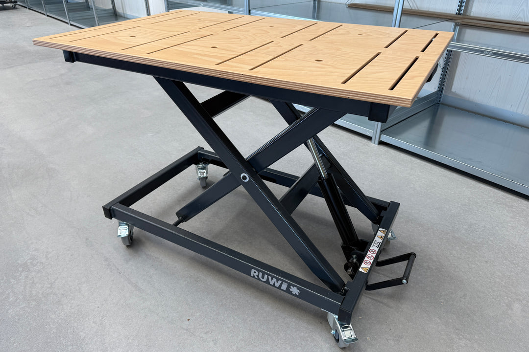 RUWI Hubtisch Multiplex Nut gebraucht (Baujahr 2022)