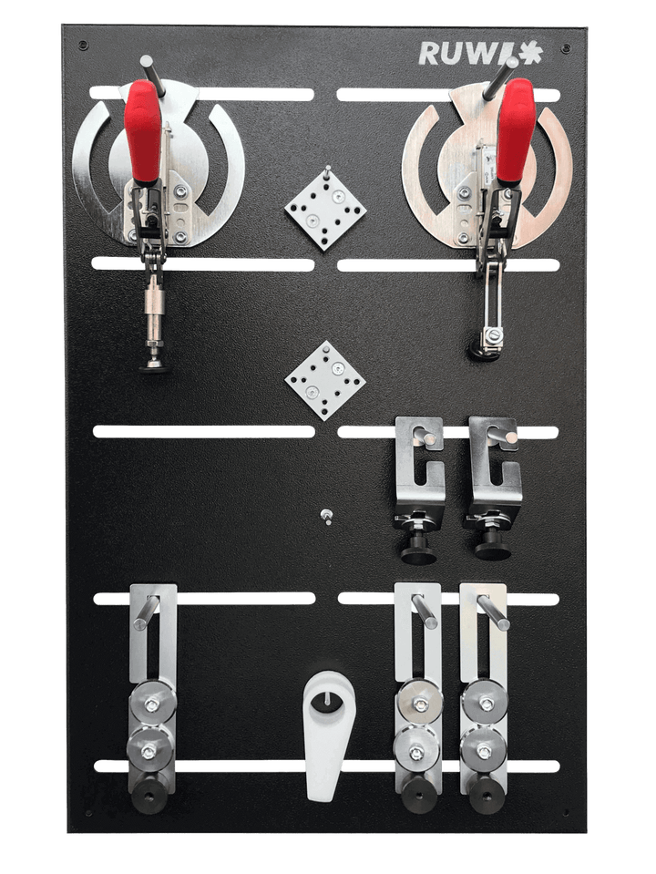 Premium klemsysteem-set voor gatenpatroon Ø 20 mm - RUWI I Gereedschap voor houtprofessionals