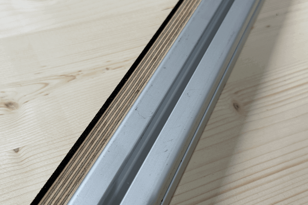 Set Auflageschienen mit Antirutschbelag 120cm mit leichten Kratzern